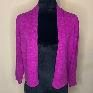 Eileen Fisher Women’s Magenta Open Cardigan | Small |